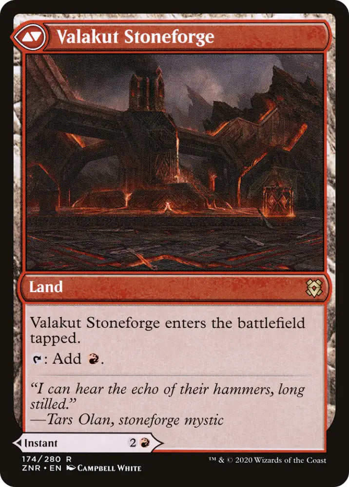 Valakut Awakening // Valakut Stoneforge [Secret Lair: From Cute to Brute] - MTG Single