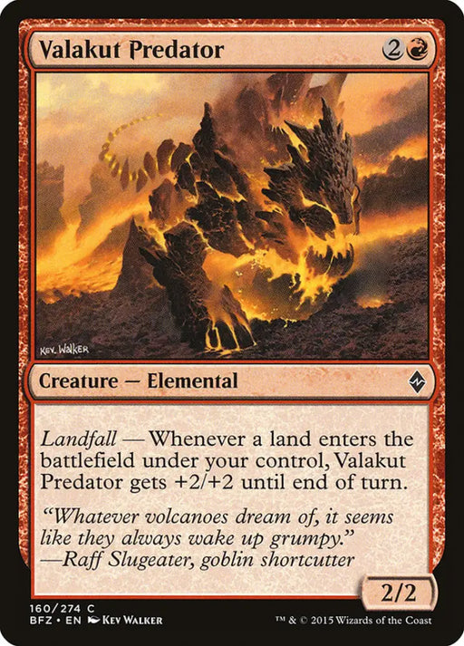 Valakut Predator [Battle for Zendikar] - MTG Single