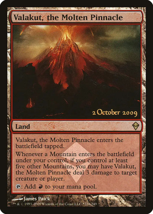 Valakut the Molten Pinnacle [Zendikar Prerelease Promos] - MTG Single
