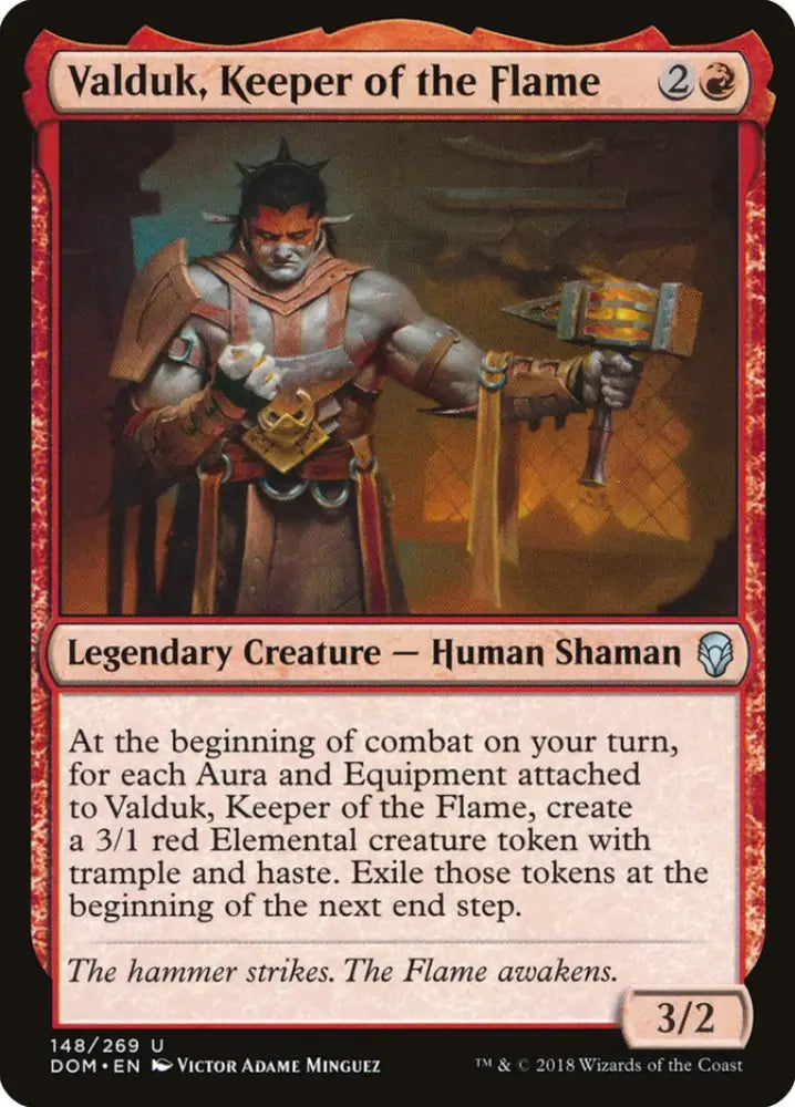Valduk Keeper of the Flame [Dominaria] - MTG Single