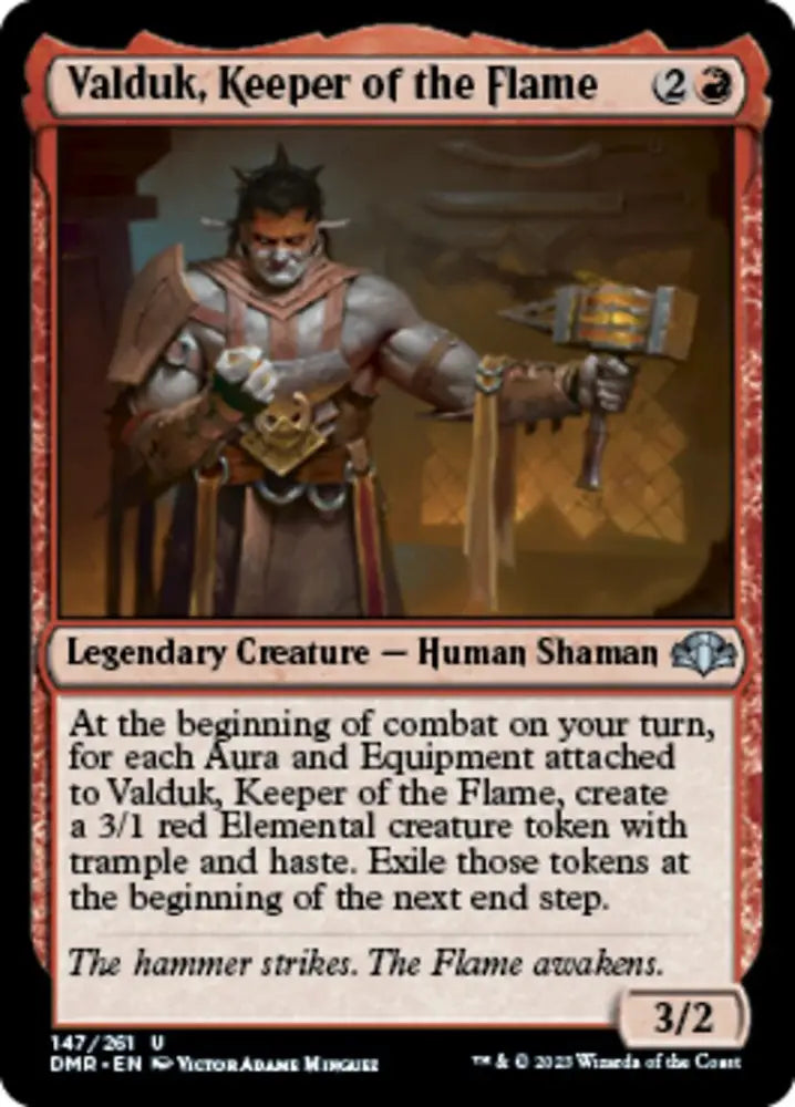 Valduk Keeper of the Flame [Dominaria Remastered] - MTG Single