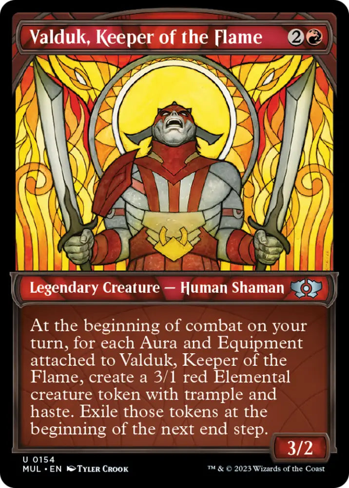 Valduk Keeper of the Flame (Halo Foil) [Multiverse Legends] - MTG Single