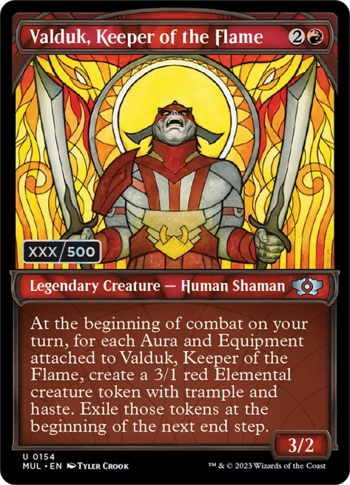 Valduk Keeper of the Flame (Serialized) [Multiverse Legends] - MTG Single
