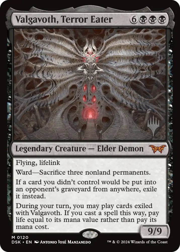 Valgavoth Terror Eater (Promo Pack) [Duskmourn: House of Horror Promos] - MTG Single