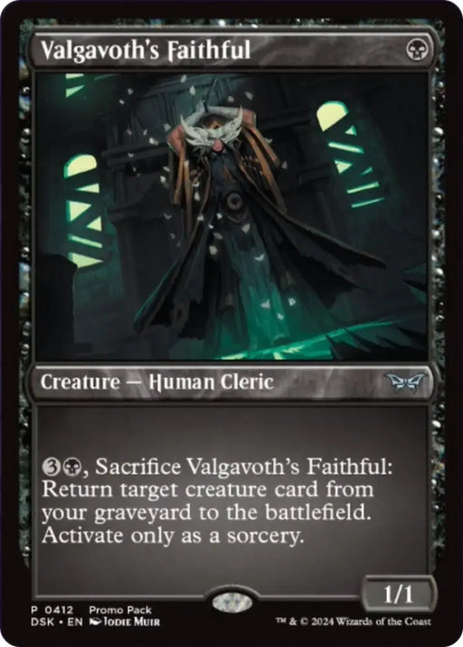 Valgavoth’s Faithful (Promo Pack) [Duskmourn: House of Horror Promos] - MTG Single