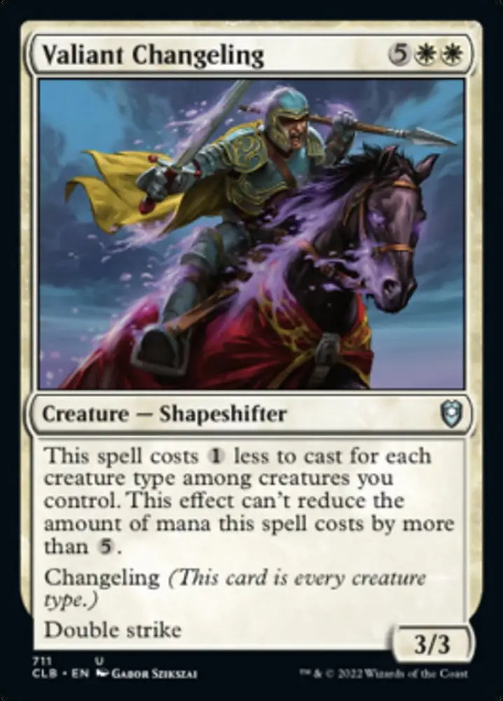Valiant Changeling [Commander Legends: Battle for Baldur’s Gate] - MTG Single