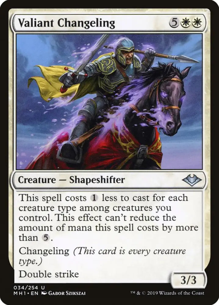 Valiant Changeling [Modern Horizons] - MTG Single