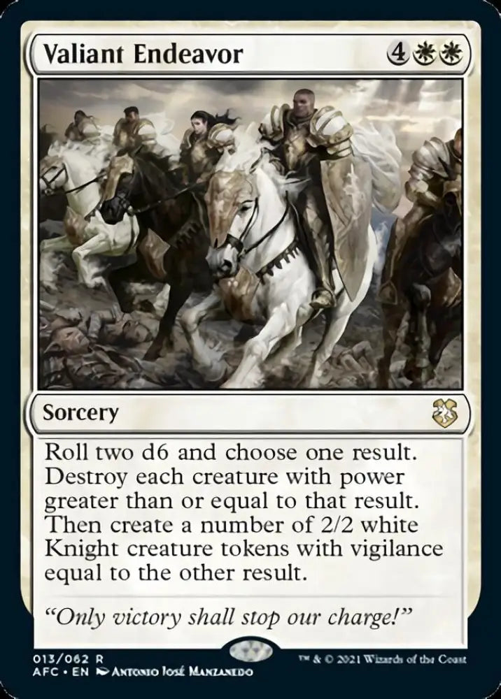 Valiant Endeavor [Dungeons & Dragons: Adventures in the Forgotten Realms Commander] - MTG Single