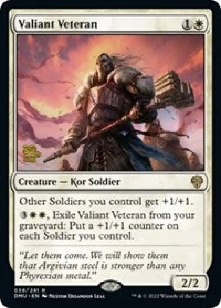 Valiant Veteran (38) [Prerelease Cards]