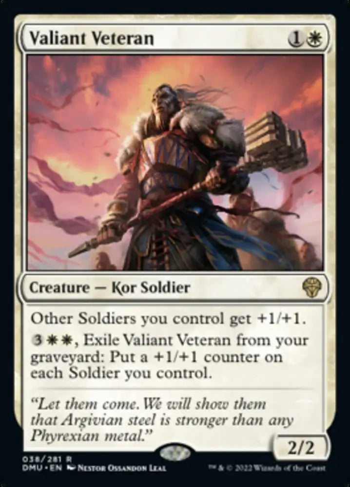 Valiant Veteran [Dominaria United] - MTG Single