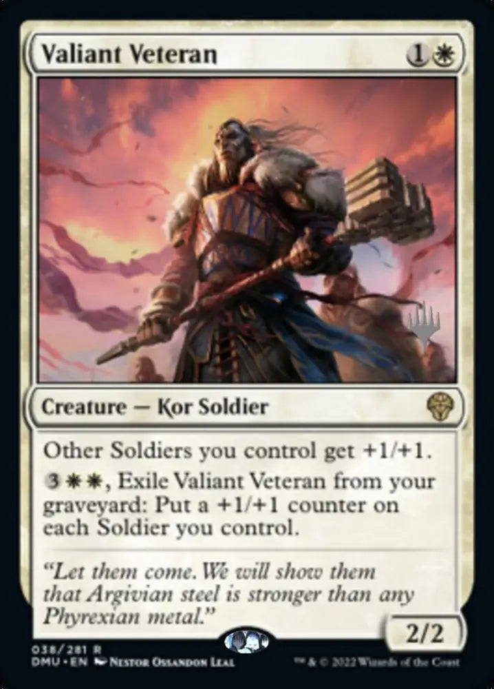 Valiant Veteran (Promo Pack) [Dominaria United Promos] - MTG Single