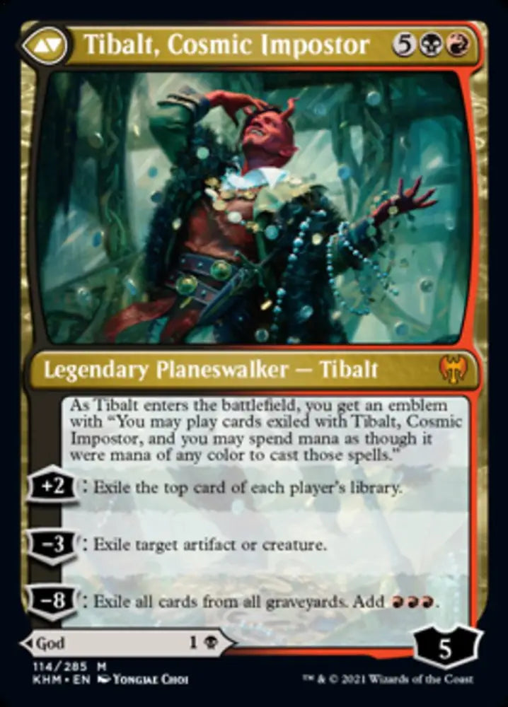 Valki God of Lies // Tibalt Cosmic Impostor [Kaldheim] - MTG Single