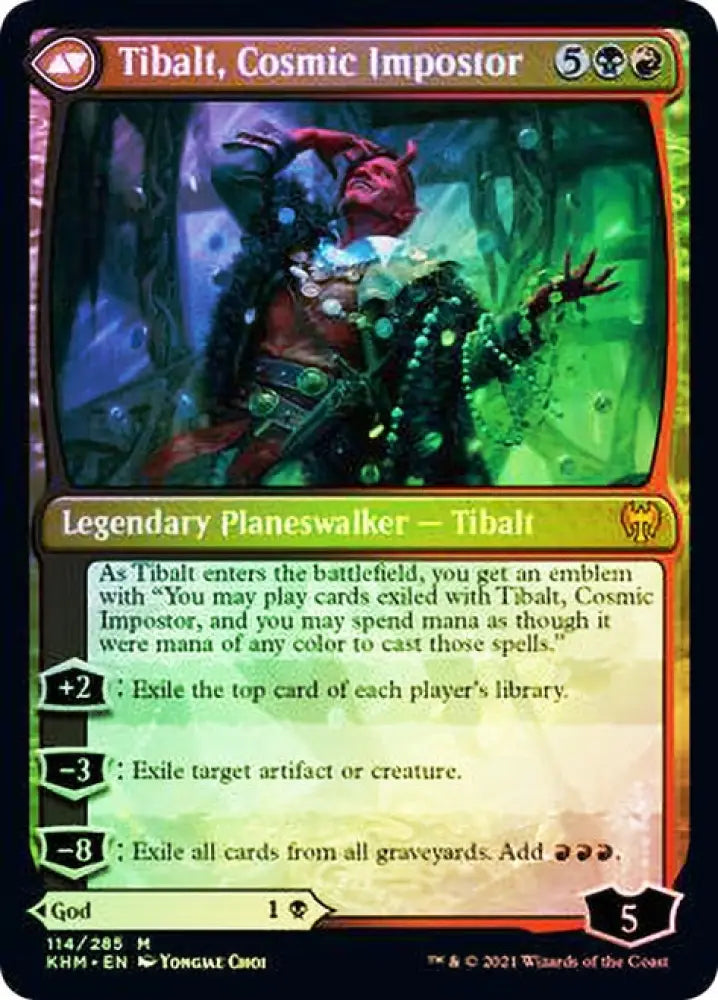 Valki God of Lies // Tibalt Cosmic Impostor [Kaldheim Prerelease Promos] - MTG Single