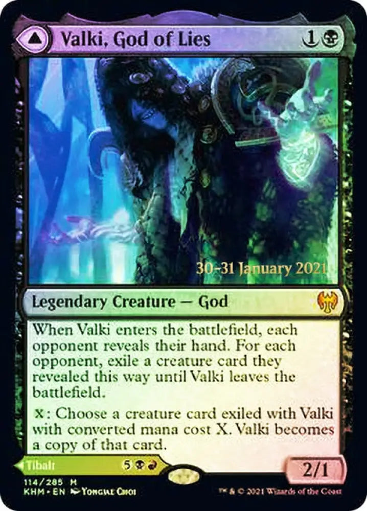 Valki God of Lies // Tibalt Cosmic Impostor [Kaldheim Prerelease Promos] - MTG Single