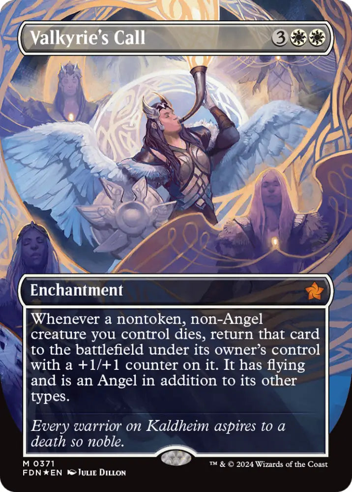 Valkyrie’s Call (Borderless) (Mana Foil) [Foundations] - MTG Single
