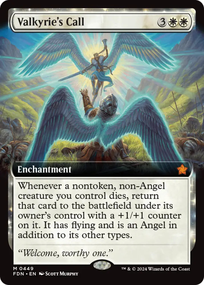 Valkyrie’s Call (Extended Art) [Foundations] - MTG Single