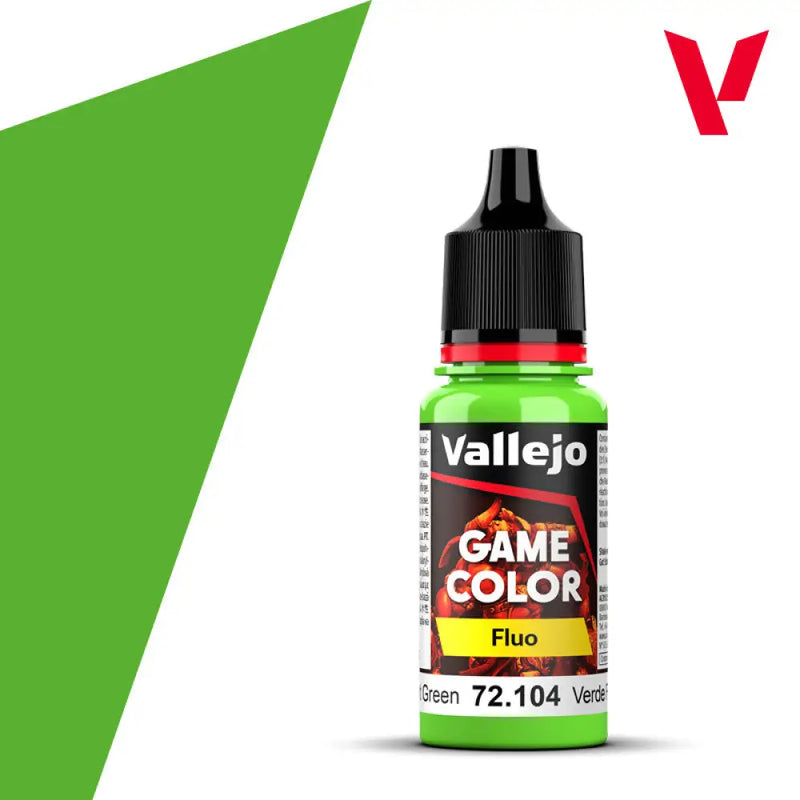 Vallejo Game Color Fluo: Fluorescent Green (18ml) - Vallejo