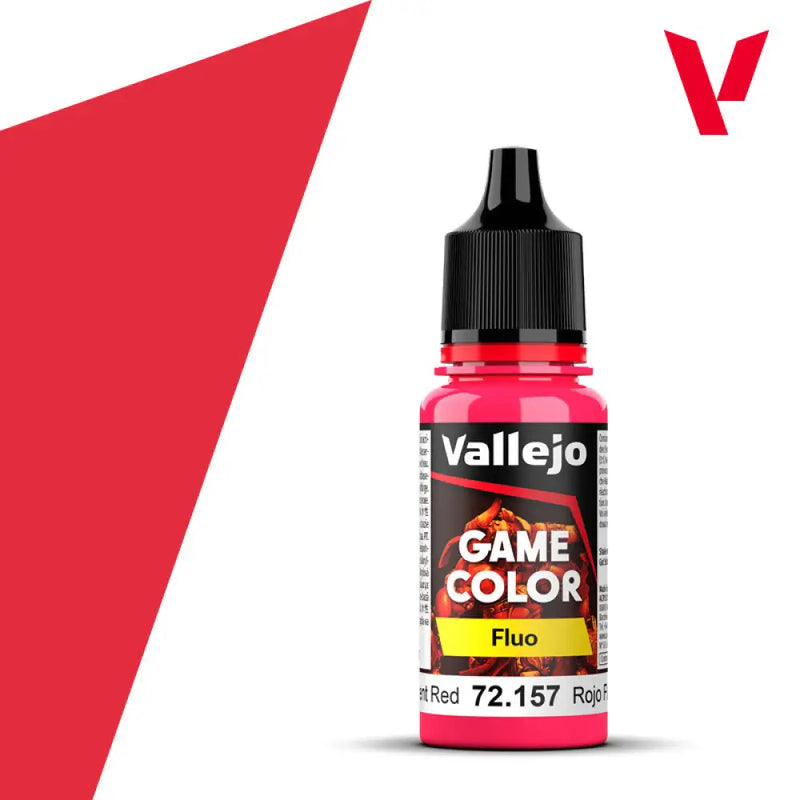 Vallejo Game Color Fluo: Fluorescent Red (18ml) - Vallejo