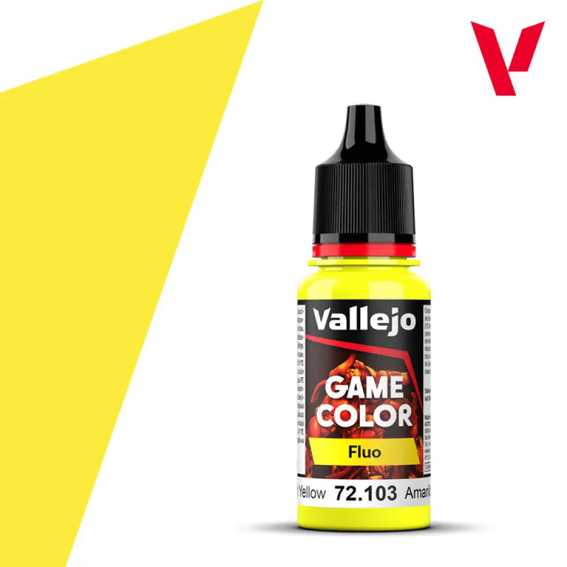 Vallejo Game Color Fluo: Fluorescent Yellow (18ml) - Vallejo