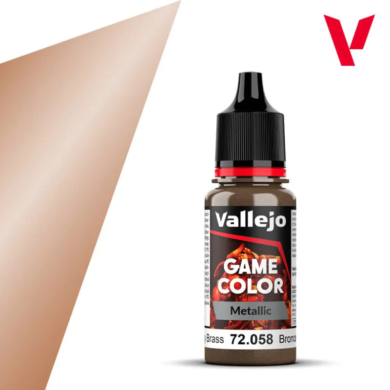 Vallejo Game Color Metallic: Brassy Brass (18ml) - Vallejo