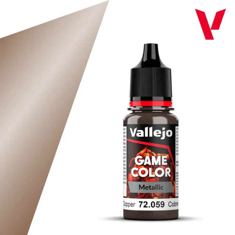 Vallejo Game Color Metallic: Hammered Copper (18ml) - Vallejo