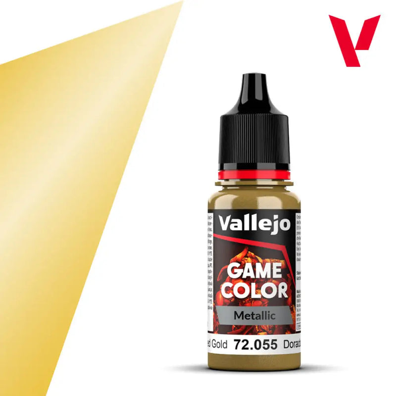 Vallejo Game Color Metallic: Polished Gold (18ml) - Vallejo