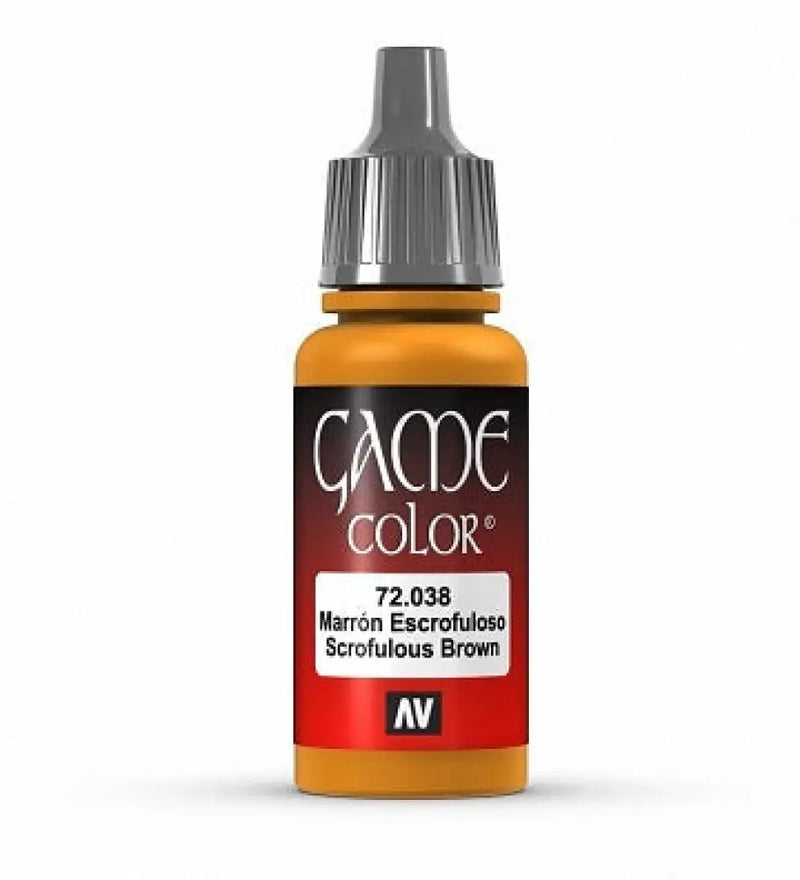 Vallejo Game Color: Scrofulous Brown (18ml) - Vallejo
