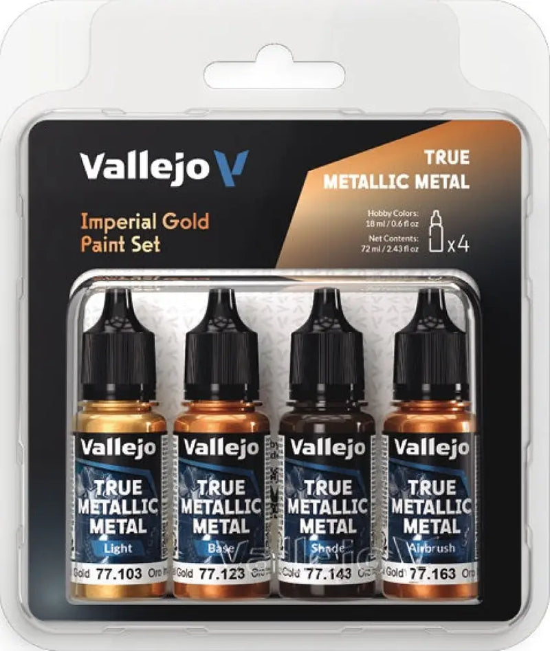 Vallejo: True Metallic Metal Imperial Gold Paint Set - Vallejo
