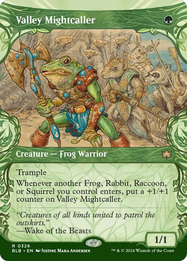 Valley Mightcaller (Showcase) [Bloomburrow] - MTG Single