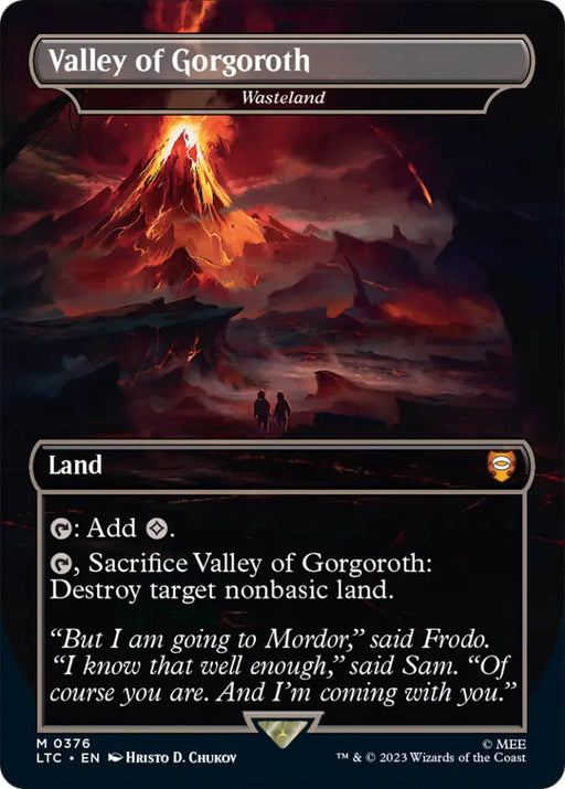 Valley of Gorgoroth - Wasteland [The Lord of the Rings: Tales of Middle-Earth Commander] - MTG Single
