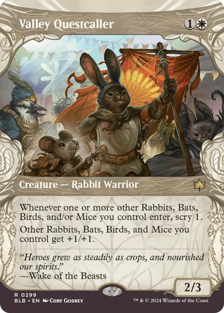 Valley Questcaller (Showcase) [Bloomburrow] - MTG Single