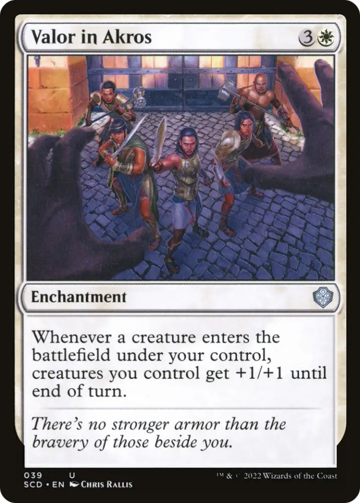 Valor in Akros [Starter Commander Decks] - MTG Single