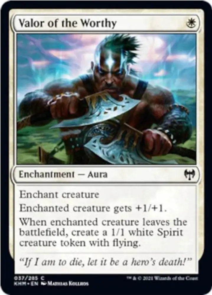 Valor of the Worthy [Kaldheim] - MTG Single