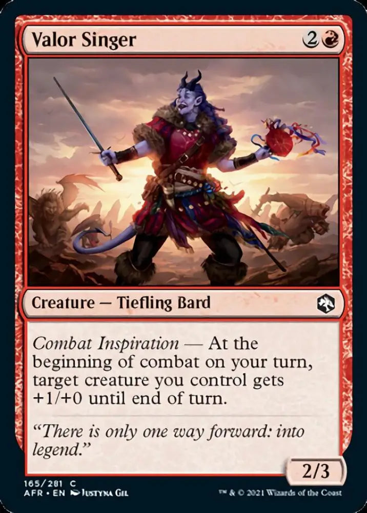 Valor Singer [Dungeons & Dragons: Adventures in the Forgotten Realms] - MTG Single