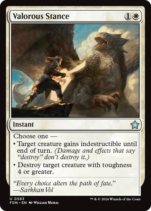 Valorous Stance [Foundations] - MTG Single