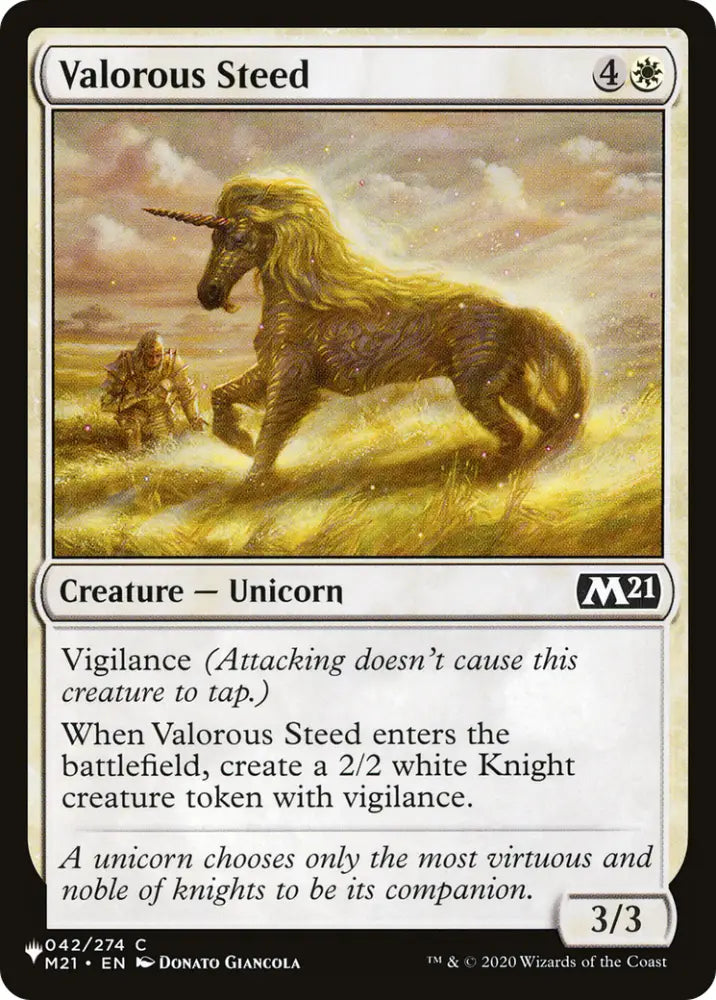 Valorous Steed [The List] - MTG Single