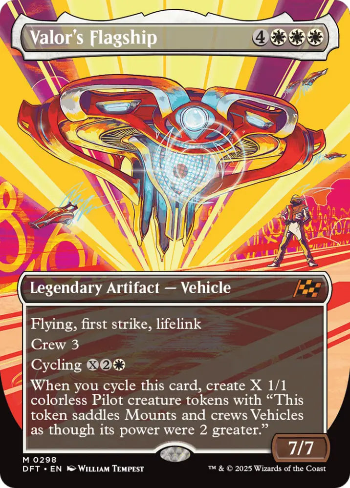 Valor’s Flagship (Borderless) [Aetherdrift] - MTG Single