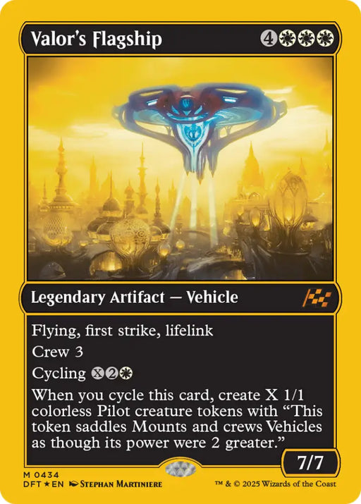 Valor’s Flagship (First-Place Foil) [Aetherdrift] - MTG Single