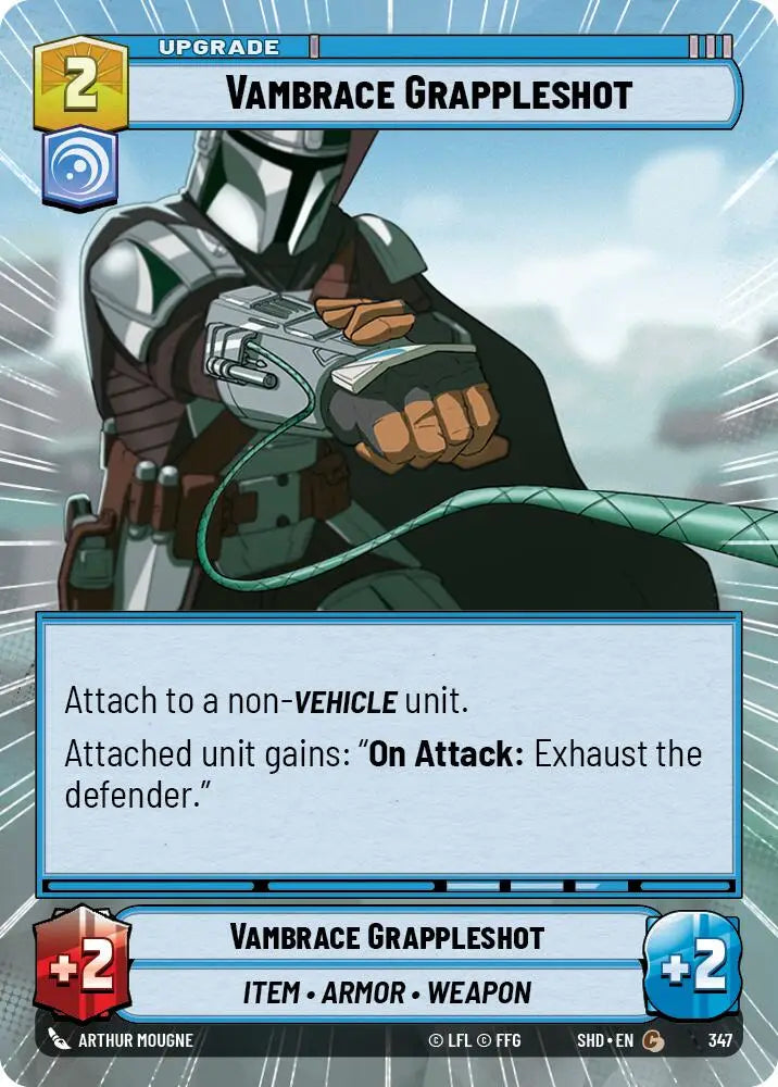 Vambrace Grappleshot (Hyperspace) (347) [Shadows of the Galaxy] - Star Wars: Unlimited Single