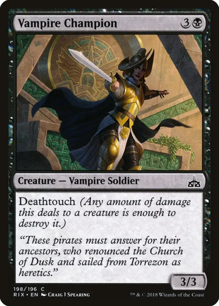 Vampire Champion [Rivals of Ixalan] - MTG Single