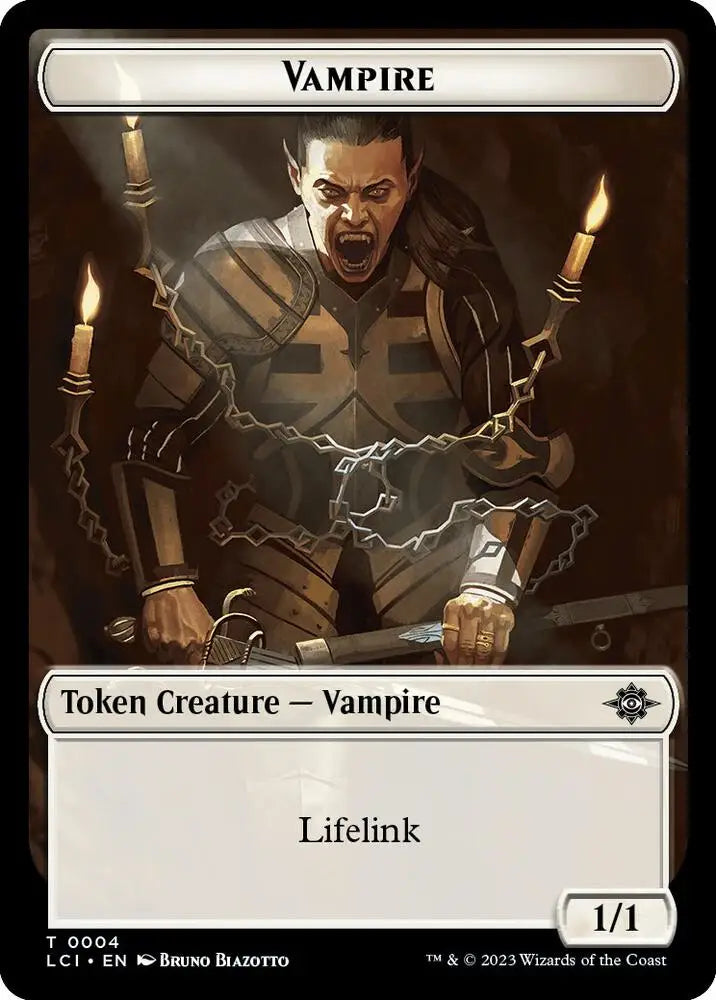 Vampire // Vampire Demon Double-Sided Token (4 // 15) [The Lost Caverns of Ixalan]