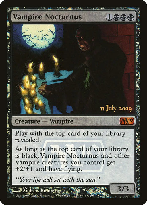 Vampire Nocturnus [Magic 2010 Prerelease Promos] - MTG Single