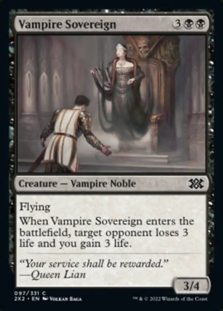 Vampire Sovereign [Double Masters 2022] - MTG Single