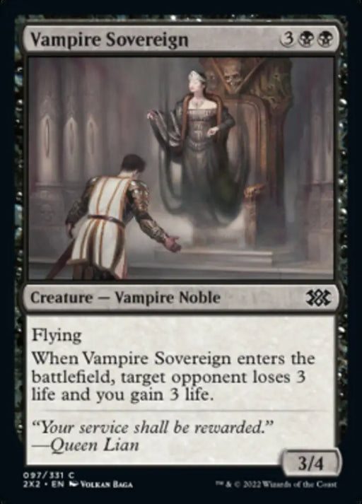 Vampire Sovereign [Double Masters 2022] - MTG Single