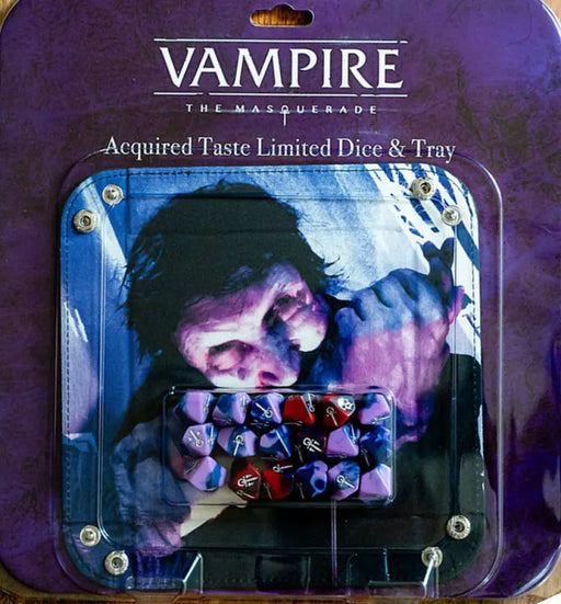 Vampire: The Masquerade 5th Edition RPG Acquired Taste Limited Dice & Tray Accessory Pack - Role Playing Game