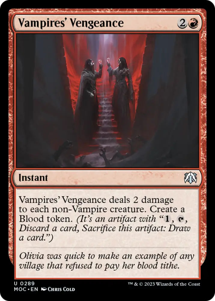 Vampires’ Vengeance [March of the Machine Commander] - MTG Single