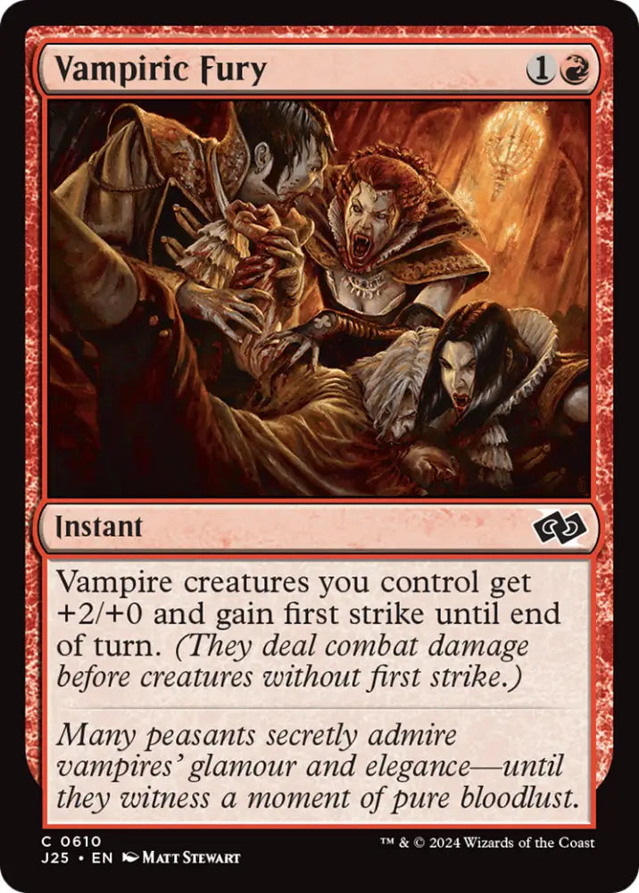 Vampiric Fury [Foundations Jumpstart] - MTG Single