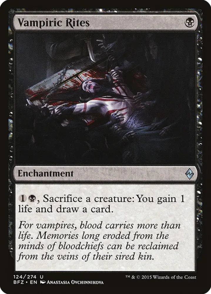 Vampiric Rites [Battle for Zendikar] - MTG Single