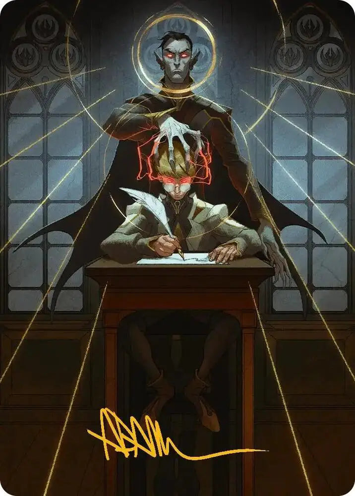 Vampiric Tutor Art Card (Gold-Stamped Signature) (45) [Secrets of Strixhaven Art Series]