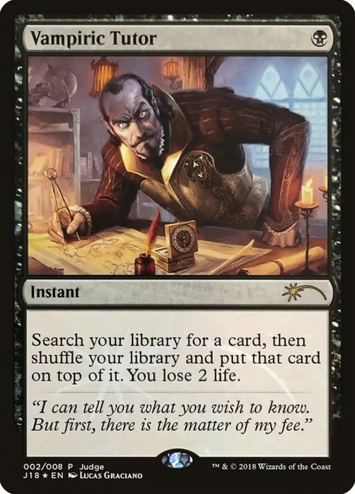 Vampiric Tutor [Judge Gift Cards 2018] - MTG Single